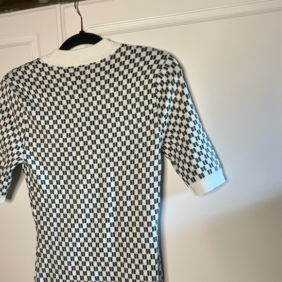 Abercrombie & Fitch Checkered Knit Sweater Mini Dress - Picture 12 of 13